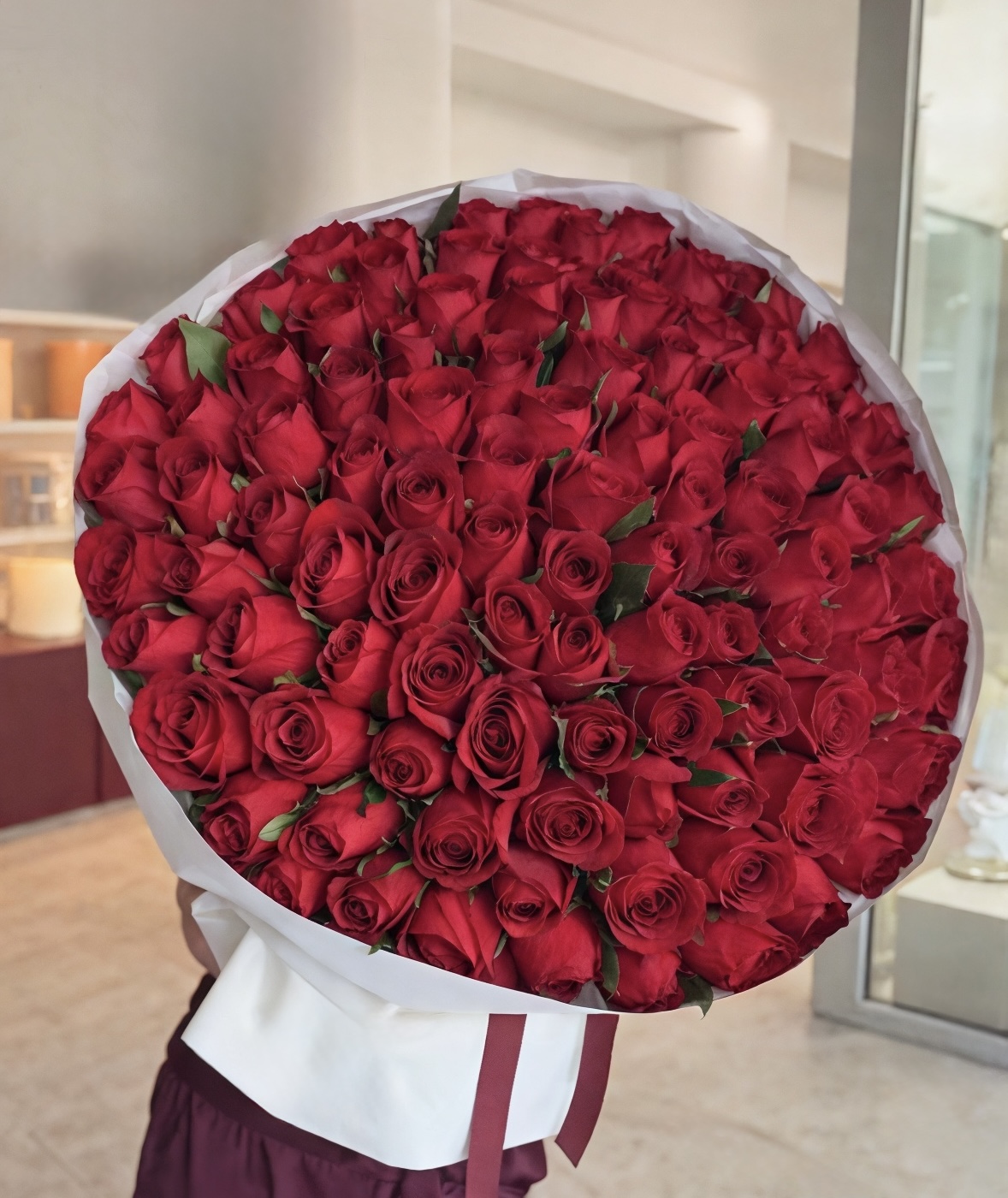 Букет из 101 красной розы